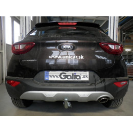 K043A GALIA Полностью оцинкованный фаркоп на Kia Stonic 2017-. Подрозетник убирается за бампер. Тип шара: A. Невидимый вырез бампера. Нагрузки: 1400/80 кг, ма
