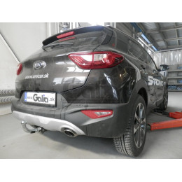 K043C GALIA Полностью оцинкованный фаркоп на Kia Stonic 2017-. Подрозетник убирается за бампер. Тип шара: C (горизонтальный съемный). Невидимый вырез бам