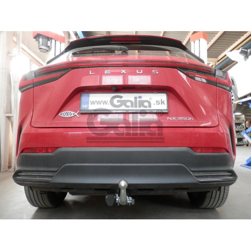 L030C GALIA Полностью оцинкованный фаркоп на Lexus NX350H 2022-, Lexus NX450H 2022-. Тип шара: C (горизонтальный съемный). Установка без снятия и выреза бампера. Нагрузки: 1600/100 кг, масса фаркопа 17,57 кг