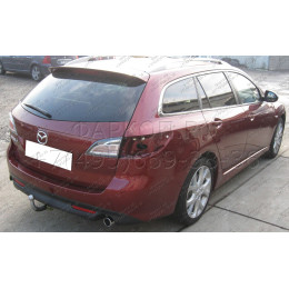 M-026 STEINHOF Фаркоп на Mazda 6 универсал GH 2008-2013. Требуется подрезка бампера. Тип шара: A. Нагрузки: 1800/75 кг, масса фаркопа 18,4 кг (без электрики в компл