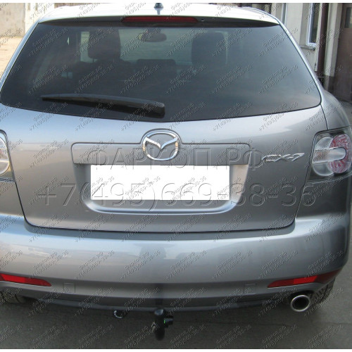 M-030 STEINHOF Фаркоп на Mazda CX-7 2007-2012. Требуется подрезка бампера. Тип шара: A. Нагрузки: 1700/85 кг, масса фаркопа 21 кг (без электрики в комплекте)