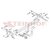 M-098 STEINHOF Фаркоп на Mercedes A-Class w169 2004-2012, Mercedes B-Class w245, кроме AMG 2005-2011. Требуется подрезка бампера. Тип шара: A. Нагрузки: 1500/70 кг, масса фаркопа 16,7 кг (без электрики в комплекте)