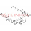 M-150 STEINHOF Фаркоп на Mercedes E-Class купе c207 2009-2016, Mercedes E-Class кабриолет a207 2009-2016. Требуется подрезка бампера. Тип шара: A. Нагрузки: 1900/100 кг, масса фаркопа 23,8 кг (без электрики в комплекте)