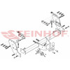 M-334 STEINHOF Фаркоп на Mitsubishi L200 2015-2019, FIAT Fullback 2016-2019 без подрезки бампера. Тип шара: F. Нагрузки: 3100/125 кг, масса фаркопа 30,23 кг (без электрики в комплекте)