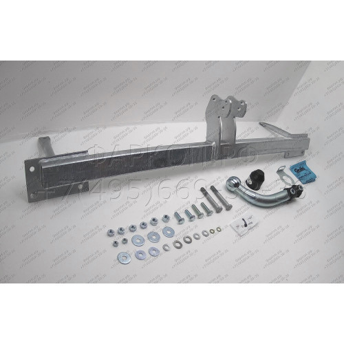 M012A GALIA Полностью оцинкованный фаркоп на Mazda 323 BJ седан 1998-2004. Тип шара: A. Без выреза бампера. Нагрузки: 1600/75 кг, масса фаркопа 14,75 кг