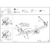 M138A GALIA Полностью оцинкованный фаркоп на Mercedes E-Class w212 седан, кроме AMG 2009-2016. Подрозетник убирается за бампер. Тип шара: A. Без выреза бампера. Нагрузки: 2200/100 кг, масса фаркопа 19,02 кг