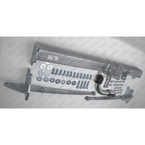 M138A GALIA Полностью оцинкованный фаркоп на Mercedes E-Class w212 седан, кроме AMG 2009-2016. Подрозетник убирается за бампер. Тип шара: A. Без выреза бампера. Нагрузки: 2200/100 кг, масса фаркопа 19,02 кг