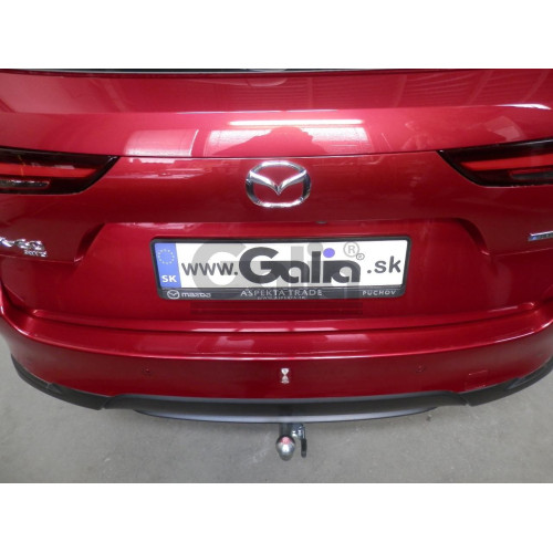M149A GALIA Полностью оцинкованный фаркоп на Mazda CX-60 2022-, Mazda CX-80 2024-. Подрозетник убирается за бампер. Тип шара: A. Невидимый вырез бампера. Нагрузки: 2500/130 кг, масса фаркопа 21,42 кг