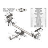M307-BA TAVIALS ТСУ для Mazda CX-7 2007-2012 без выреза бампера. Тип шара: C (оцинкованный, съемный). Нагрузки: 1500/75 кг, масса фаркопа 17,98 кг (без электрики в комплекте)