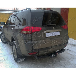 MI 20 AVTOS Фаркоп на Mitsubishi Pajero Sport 2008-2017 без подрезки бампера. Тип шара: F. Нагрузки: 2000/100 кг, масса фаркопа 20 кг (без электрики в комплекте)