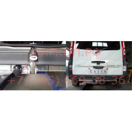 N048A GALIA Полностью оцинкованный фаркоп на Nissan Primastar 2002-2014, Opel Vivaro 2002-2014, Renault Trafic 2002-2014. Тип шара: A. Установка без снятия и выреза бампера. Нагруз