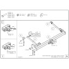N048A GALIA Полностью оцинкованный фаркоп на Nissan Primastar 2002-2014, Opel Vivaro 2002-2014, Renault Trafic 2002-2014. Тип шара: A. Установка без снятия и выреза бампера. Нагрузки: 2100/85 кг, масса фаркопа 18,42 кг