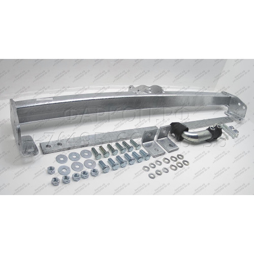 N048A GALIA Полностью оцинкованный фаркоп на Nissan Primastar 2002-2014, Opel Vivaro 2002-2014, Renault Trafic 2002-2014. Тип шара: A. Установка без снятия и выреза бампера. Нагрузки: 2100/85 кг, масса фаркопа 18,42 кг