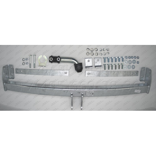 N048A GALIA Полностью оцинкованный фаркоп на Nissan Primastar 2002-2014, Opel Vivaro 2002-2014, Renault Trafic 2002-2014. Тип шара: A. Установка без снятия и выреза бампера. Нагрузки: 2100/85 кг, масса фаркопа 18,42 кг