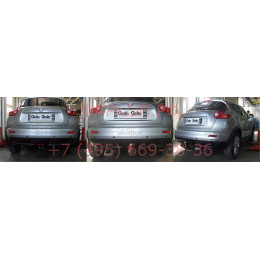 N053C GALIA Полностью оцинкованный фаркоп на Nissan Juke 2WD 2011-2019. Подрозетник убирается за бампер. Шар перекрывает противотуманную фару. Тип шара: C (г