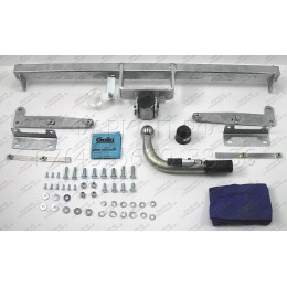 N053C GALIA Полностью оцинкованный фаркоп на Nissan Juke 2WD 2011-2019. Подрозетник убирается за бампер. Шар перекрывает противотуманную фару. Тип шара: C (г