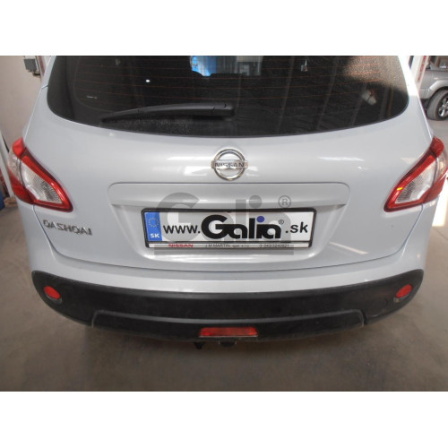 N054C GALIA Полностью оцинкованный фаркоп на Nissan Qashqai 2007-2014 (невидимый вырез бампера), Nissan Qashqai 2, в т.ч. Qashqai +2 2014-2021 (без подрезки бампера). Тип шара: C (горизонтальный съемный). Невидимый вырез бампера. Нагрузки: 1800/100 кг, ма