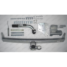 N054C GALIA Полностью оцинкованный фаркоп на Nissan Qashqai 2007-2014 (невидимый вырез бампера), Nissan Qashqai 2, в т.ч. Qashqai +2 2014-2021 (без подрезки бампера). Тип шара: 