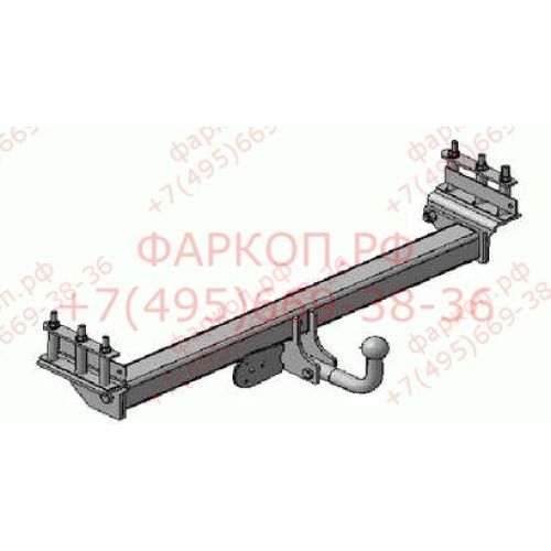 NS 12 AVTOS Фаркоп на Nissan Patrol GR Y61 1997-2004 без подрезки бампера. Тип шара: A. Нагрузки: 2500/125 кг, масса фаркопа 17,6 кг (без электрики в комплекте)