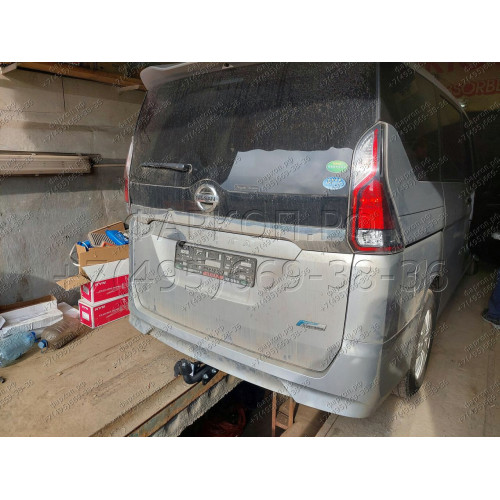 H.N32.A HALTY Фаркоп на Nissan Serena C27, в т.ч. Hybrid, Highway Star, в т.ч. с парктрониками 2017-2022. Требуется подрезка бампера. Тип шара: A. Нагрузки: 750/75 кг, масса фаркопа 14,3 кг