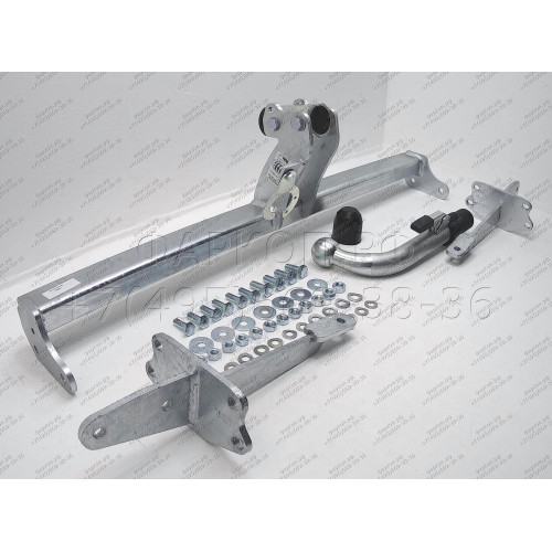 O063C GALIA Полностью оцинкованный фаркоп на Opel Mokka 2012-2019, Chevrolet Tracker 2013-2015. Подрозетник убирается за бампер. Тип шара: C (горизонтальный съемный). Невидимый вырез бампера. Нагрузки: 1500/75 кг, масса фаркопа 17,57 кг