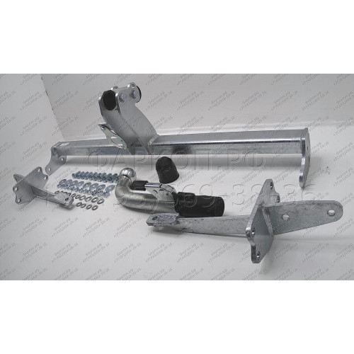 O063C GALIA Полностью оцинкованный фаркоп на Opel Mokka 2012-2019, Chevrolet Tracker 2013-2015. Подрозетник убирается за бампер. Тип шара: C (горизонтальный съемный). Невидимый вырез бампера. Нагрузки: 1500/75 кг, масса фаркопа 17,57 кг