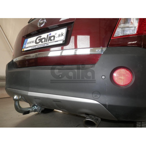 O065A GALIA Полностью оцинкованный фаркоп на Opel Antara 2006-2013, 2013-2017, Chevrolet Captiva 2006-2013, 2013-2018. Только для авто без запаски снизу. Подрозетник убирается за бампер. Тип шара: A. Невидимый вырез бампера. Нагрузки: 2000/80 кг, масса фа