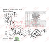 O116-A Лидер-плюс ТСУ для Opel Mokka 2012-2019, Chevrolet Tracker 2013-2015, Chevrolet Trax 2013-2022. Требуется подрезка бампера. Тип шара: A. Нагрузки: 1200/75 кг, масса фаркопа 14,44 кг (без электрики в комплекте)