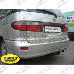 O 60 AUTO-HAK Фаркоп для Toyota Previa 2000-2006. Установка фаркопа без снятия и подрезки бампера. Тип шара: A. Нагрузки: 1600/75 кг, масса фаркопа 22,5 кг