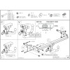 P050A GALIA Полностью оцинкованный фаркоп на Citroen C5 Aircross 2025-, Peugeot 3008 2024-, Peugeot 5008 2024-, Opel Grandland 2024-. Тип шара: A. Невидимый вырез бампера. Нагрузки: 2000/100 кг, масса фаркопа 18,52 кг