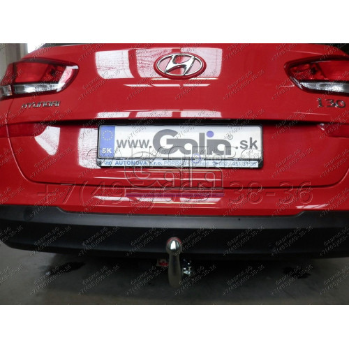 H100A GALIA Полностью оцинкованный фаркоп на Kia Ceed универсал, в т.ч. дизель, в т.ч. GT-Line, в т.ч. hybrid 2018-, Hyundai i30 универсал, в т.ч. дизель, в т.ч. GT-Line, в т.ч. hybrid 2017-. Тип шара: A. Установка без снятия и выреза бампера. Нагрузки: 1