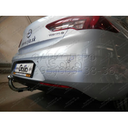O071C GALIA Полностью оцинкованный фаркоп на Opel Insignia седан, кроме GSI 2017-2022. Подрозетник убирается за бампер. Тип шара: C (горизонтальный съемный). Н