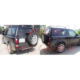 R049C GALIA Полностью оцинкованный фаркоп на Land Rover Freelander I 1997-2006. Особенности: запасное колесо на задней двери. Тип шара: C (горизонтальный съемны