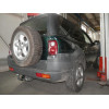 R049C GALIA Полностью оцинкованный фаркоп на Land Rover Freelander I 1997-2006. Особенности: запасное колесо на задней двери. Тип шара: C (горизонтальный съемный). Установка без снятия и выреза бампера. Нагрузки: 2000/125 кг, масса фаркопа 20,36 кг