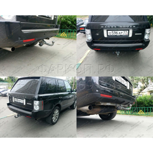 R050A GALIA Полностью оцинкованный фаркоп на Land Rover Range Rover III 2002-2013. Тип шара: A. Без выреза бампера. Нагрузки: 3500/150 кг, масса фаркопа 25,5 кг