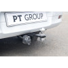 RLO-12-991122.00 PT GROUP Фаркоп на Renault Logan седан 2014-2022, Renault Logan Stepway 2019-2022 без подрезки бампера. Тип шара: E (легкосъемный шар под квадрат). Нагрузки: 1500/75 кг, масса фаркопа 15 кг (без электрики в комплекте, не комплектуется заг