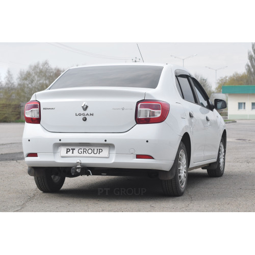 RLO-12-991122.00 PT GROUP Фаркоп на Renault Logan седан 2014-2022, Renault Logan Stepway 2019-2022 без подрезки бампера. Тип шара: E (легкосъемный шар под квадрат). Нагрузки: 1500/75 кг, масса фаркопа 15 кг (без электрики в комплекте, не комплектуется заг