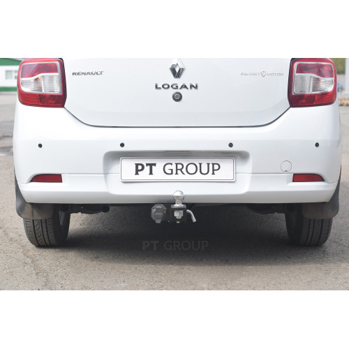 RLO-12-991122.00 PT GROUP Фаркоп на Renault Logan седан 2014-2022, Renault Logan Stepway 2019-2022 без подрезки бампера. Тип шара: E (легкосъемный шар под квадрат). Нагрузки: 1500/75 кг, масса фаркопа 15 кг (без электрики в комплекте, не комплектуется заг