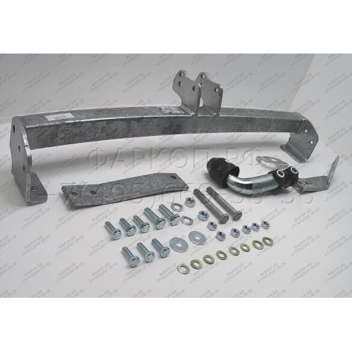 S064A GALIA Полностью оцинкованный фаркоп на SEAT Inca 1995-2004, Volkswagen Caddy 1996-2004. Тип шара: A. Невидимый вырез бампера. Нагрузки: 1000/50 кг, масса фаркопа 10,62 кг