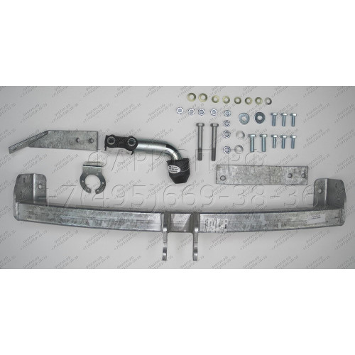S064A GALIA Полностью оцинкованный фаркоп на SEAT Inca 1995-2004, Volkswagen Caddy 1996-2004. Тип шара: A. Невидимый вырез бампера. Нагрузки: 1000/50 кг, масса фаркопа 10,62 кг