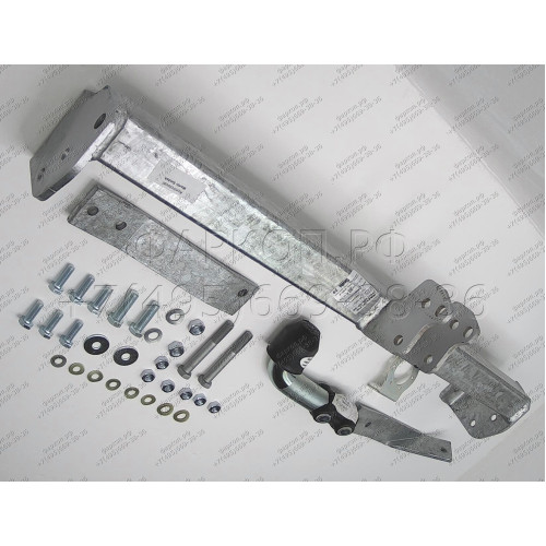 S064A GALIA Полностью оцинкованный фаркоп на SEAT Inca 1995-2004, Volkswagen Caddy 1996-2004. Тип шара: A. Невидимый вырез бампера. Нагрузки: 1000/50 кг, масса фаркопа 10,62 кг