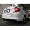 S104C GALIA Полностью оцинкованный фаркоп на Skoda Rapid лифтбек/универсал 2013-2020, 2020-2022, SEAT Toledo седан 2013-2018. Подрозетник убирается за бампер. Тип шара: C (горизонтальный съемный). Невидимый вырез бампера. Нагрузки: 1500/75 кг, масса фарко