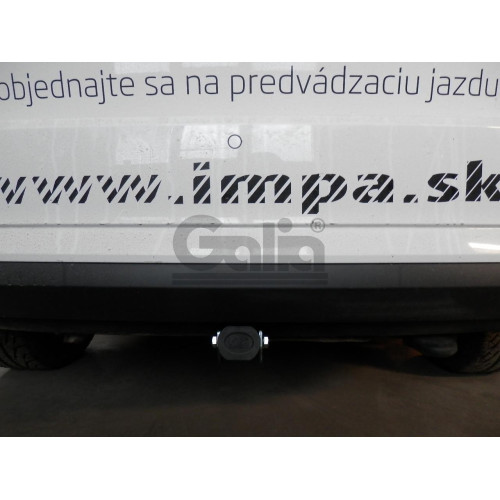 S104C GALIA Полностью оцинкованный фаркоп на Skoda Rapid лифтбек/универсал 2013-2020, 2020-2022, SEAT Toledo седан 2013-2018. Подрозетник убирается за бампер. Тип шара: C (горизонтальный съемный). Невидимый вырез бампера. Нагрузки: 1500/75 кг, масса фарко