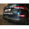 S120A GALIA Полностью оцинкованный фаркоп на Skoda Kodiaq 2WD, 4WD 2017-2023, 2023-. Тип шара: A. Невидимый вырез бампера. Нагрузки: 2600/140 кг, масса фаркопа 15,72 кг
