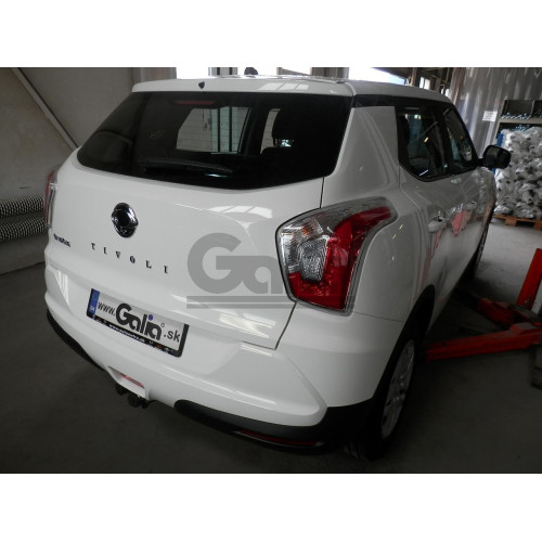 S128C GALIA Полностью оцинкованный фаркоп на SsangYong Tivoli дорестайлинг 2015-2018 (кроме 4WD), SsangYong XLV 2016-2018 (2WD, 4WD). Тип шара: C (горизонтальный съемный). Установка без снятия и выреза бампера. Нагрузки: 1600/85 кг, масса фаркопа 15,57 кг
