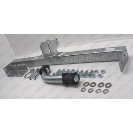 T006A GALIA Полностью оцинкованный фаркоп на Toyota Avensis седан/лифтбек 1997-2003. Тип шара: A. Подрезка бампера. Нагрузки: 1400/75 кг, масса фаркопа 18,01 кг