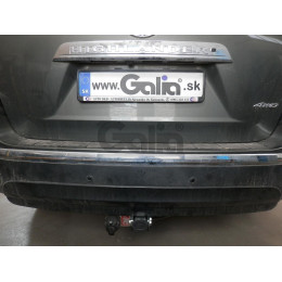 T068C GALIA Полностью оцинкованный фаркоп на Toyota Highlander 2010-2014. Тип шара: C (горизонтальный съемный). Требуется подрезка бампера. Нагрузки: 2500/120 кг, 