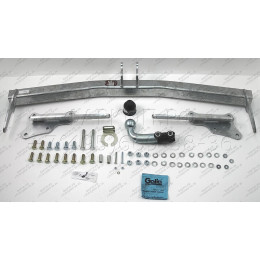 T077A GALIA Полностью оцинкованный фаркоп на Toyota Highlander 2021-. Тип шара: A. Без подрезки бампера. Нагрузки: 2200/100 кг, масса фаркопа 19,32 кг