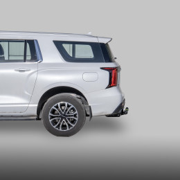 T201-F Лидер-плюс ТСУ для Tank 500 2022-, Haval H5 2024- без снятия и выреза бампера. Тип шара: F. Нагрузки: 2000/100 кг, масса фаркопа 22,8 кг (без электрики в компле