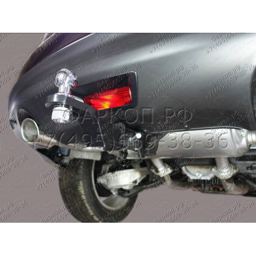TCU00005 ТСС Фаркоп на Infiniti QX70 2015-2017 без подрезки бампера. Тип шара: E (шаровый узел под американский квадрат). Нагрузки: 1500/80 кг